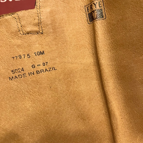 FRYE BOOTS, black patent leather, size 10 in excellent condition- Vintage - Picture 3 of 5